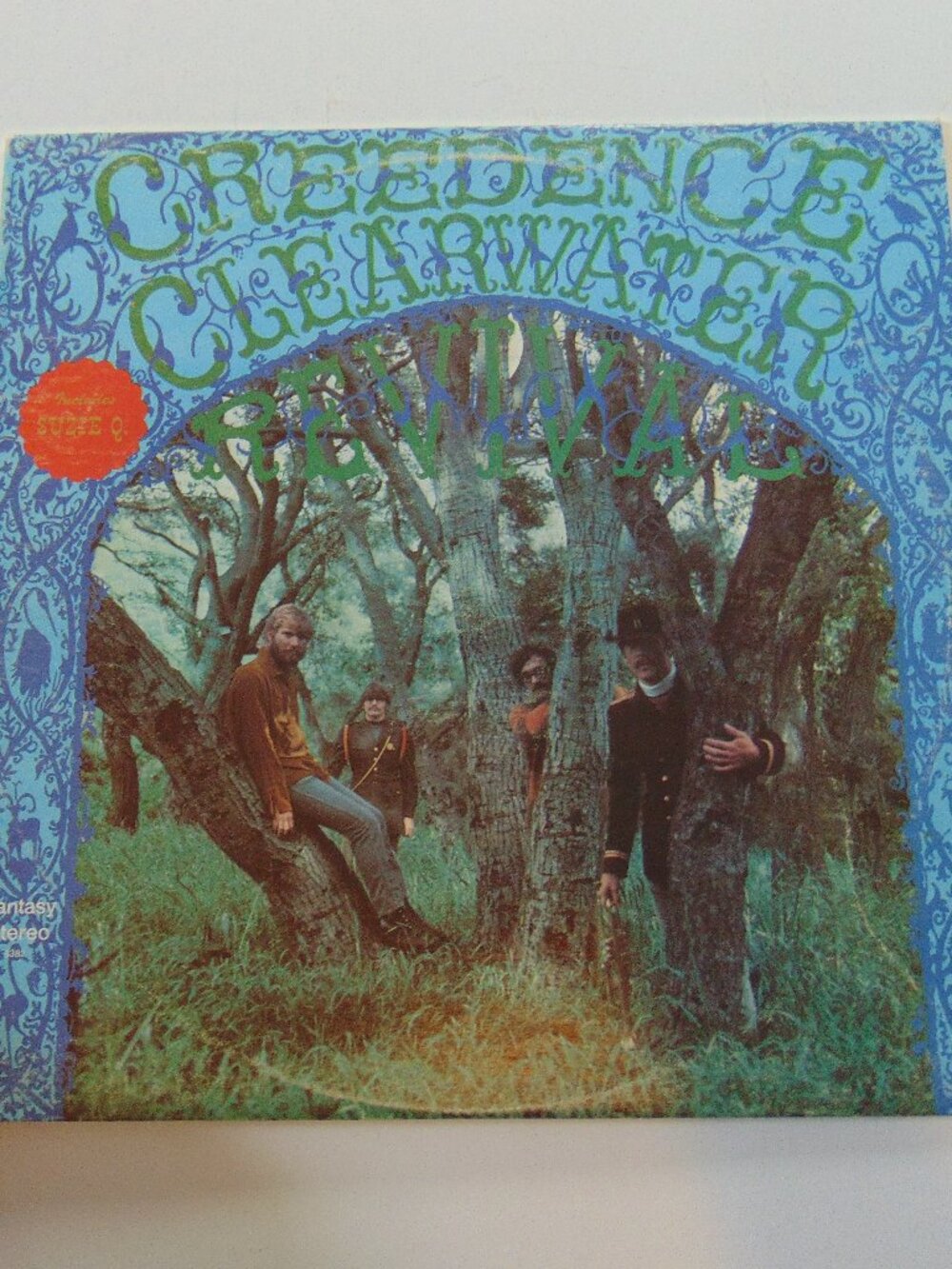 Creedence Clearwater Revival 1968 Debut LP Fantasy 8382 Suzie Q Hype Sticker